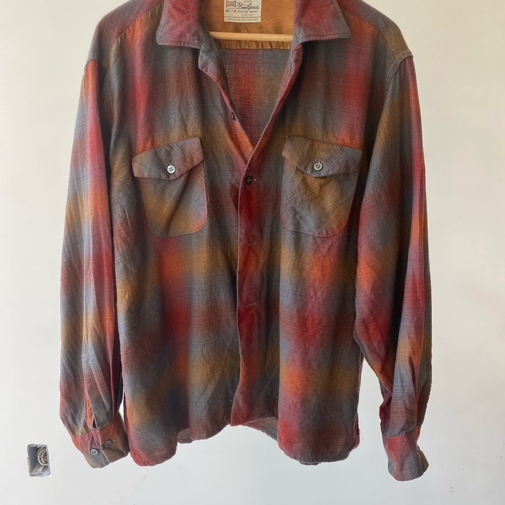 Plaid Button-Up Shirt